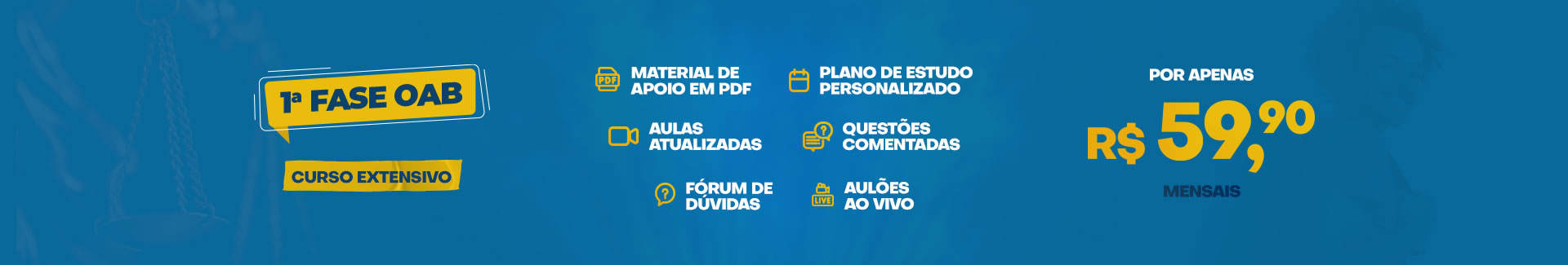 Curso 1ª fase OAB - Assinatura